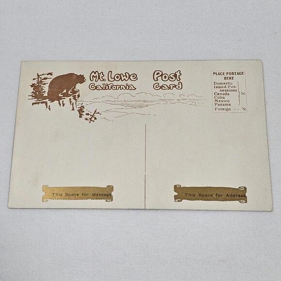 Antique Early 1900s Pacific Electric Railway Post Card Mount Lowe California - Picture 2 of 2